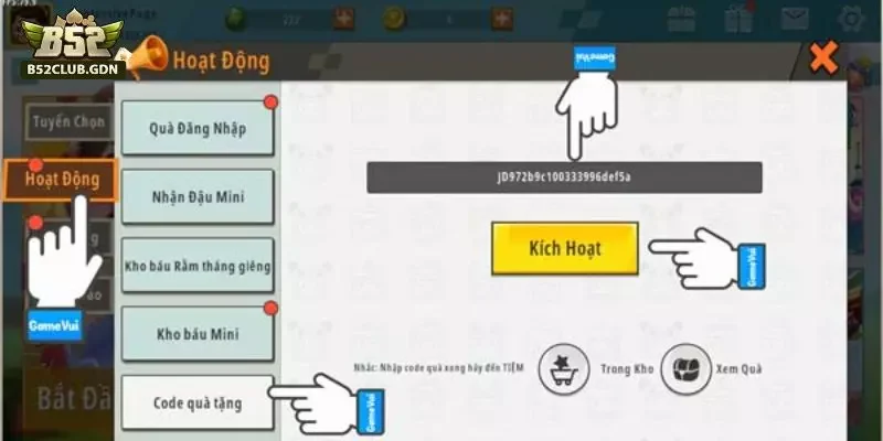 Làm sao để nhận được nhiều giftcode từ B52Club? Làm sao để nhận được nhiều giftcode từ B52Club?