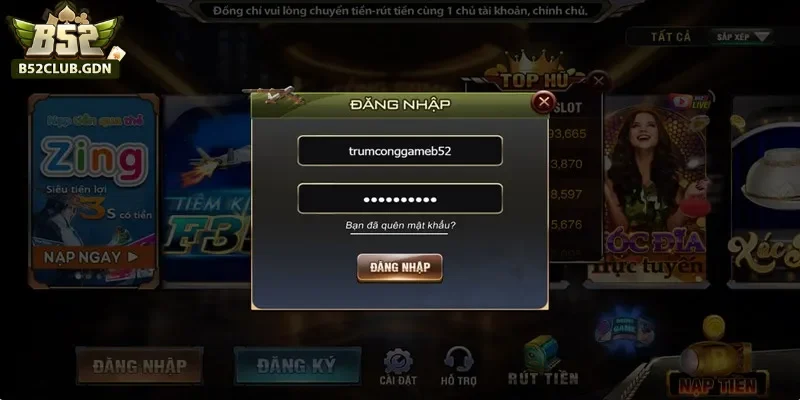 Bật mí cách đăng nhập B52Club không bị chặn Quyền lợi khi đăng nhập B52 thành công